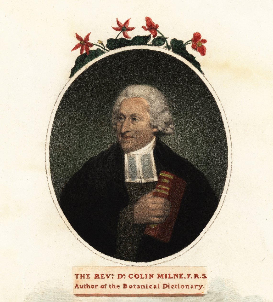 Retrato de Colin Milne, botánico.1806 (grabado) de John (after) Russell