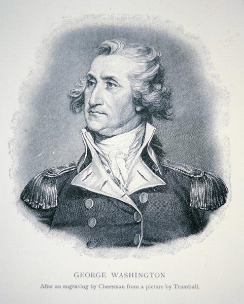 George Washington, grabado por Thomas Cheesman (1760-1835) de John (after) Trumbull