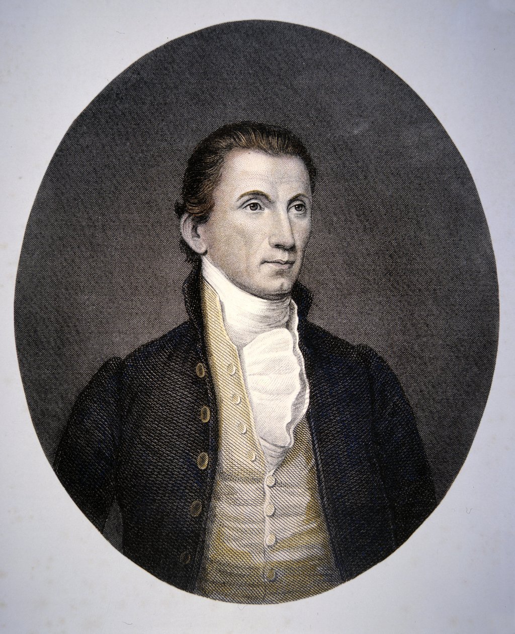 James Monroe (1758-1831) grabado por Asher Brown Durand (1796-1886) de John (after) Vanderlyn