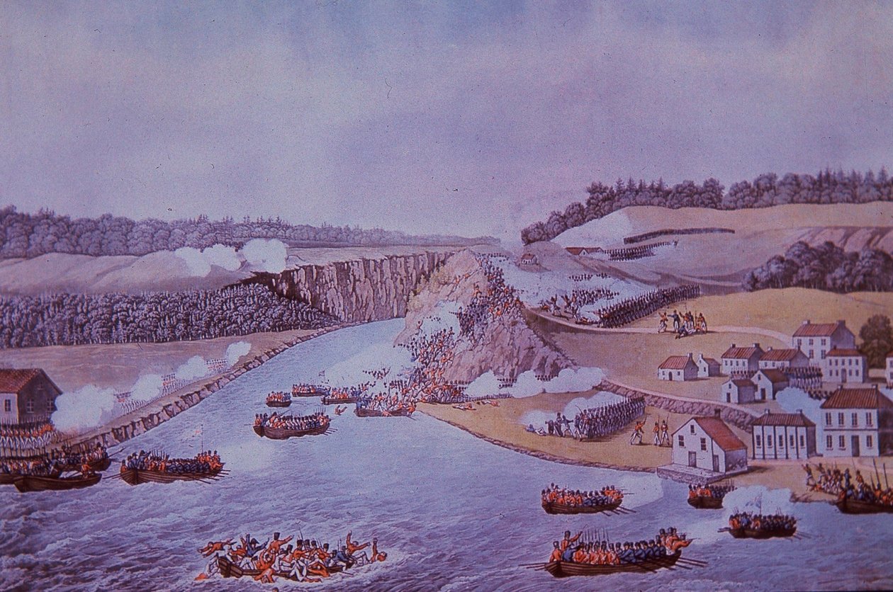 Batalla de Queenston Heights de Walter Charles Mills