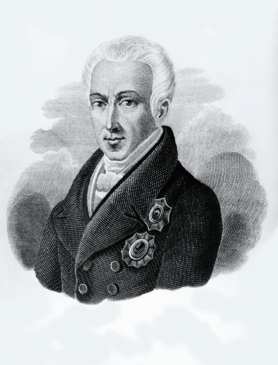 Retrato del Conde Ioannis Antonios Kapodistrias (1776-1831), Presidente de la República Griega de 1828 a 1831, grabado de Walter Charles Mills