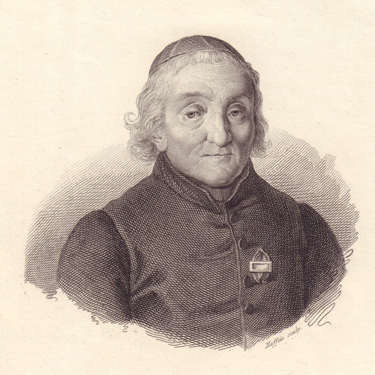 Retrato del teólogo italiano Pietro Tamburini (1737-1827), grabado en cobre por Maffeis de Walter Charles Mills
