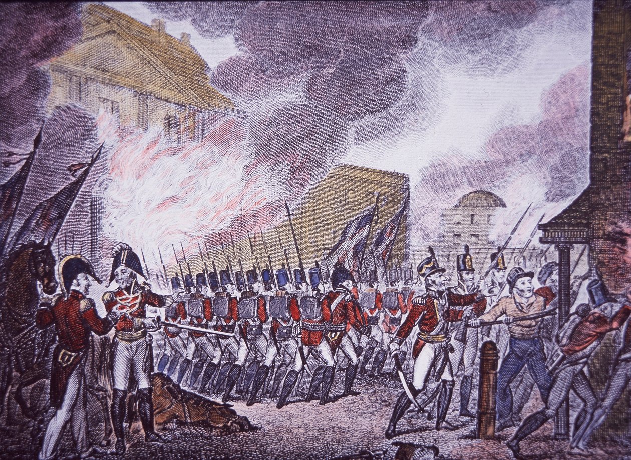 El Incendio de Washington de Walter Charles Mills