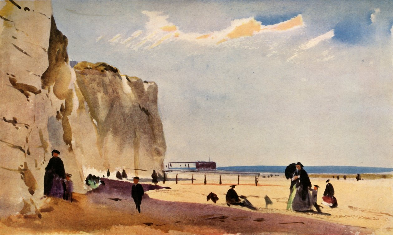 Escena costera, Normandía, c1860 de John Absolon