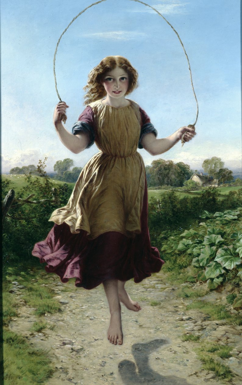 Niña saltando la cuerda, 1863 de John Adam P. Houston