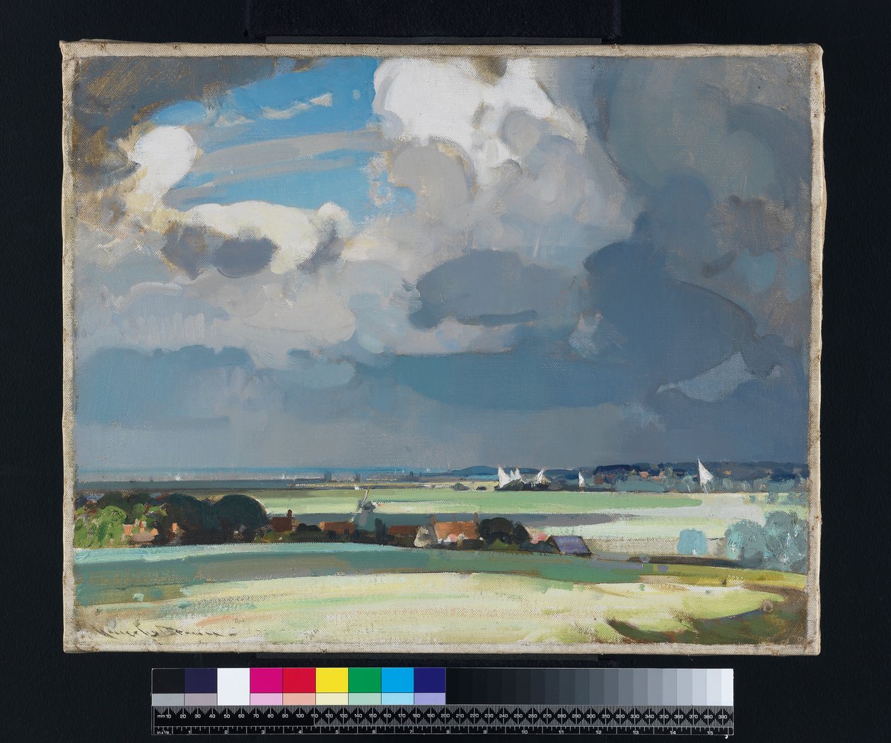 La regata (óleo sobre lienzo) de John Alfred Arnesby Brown