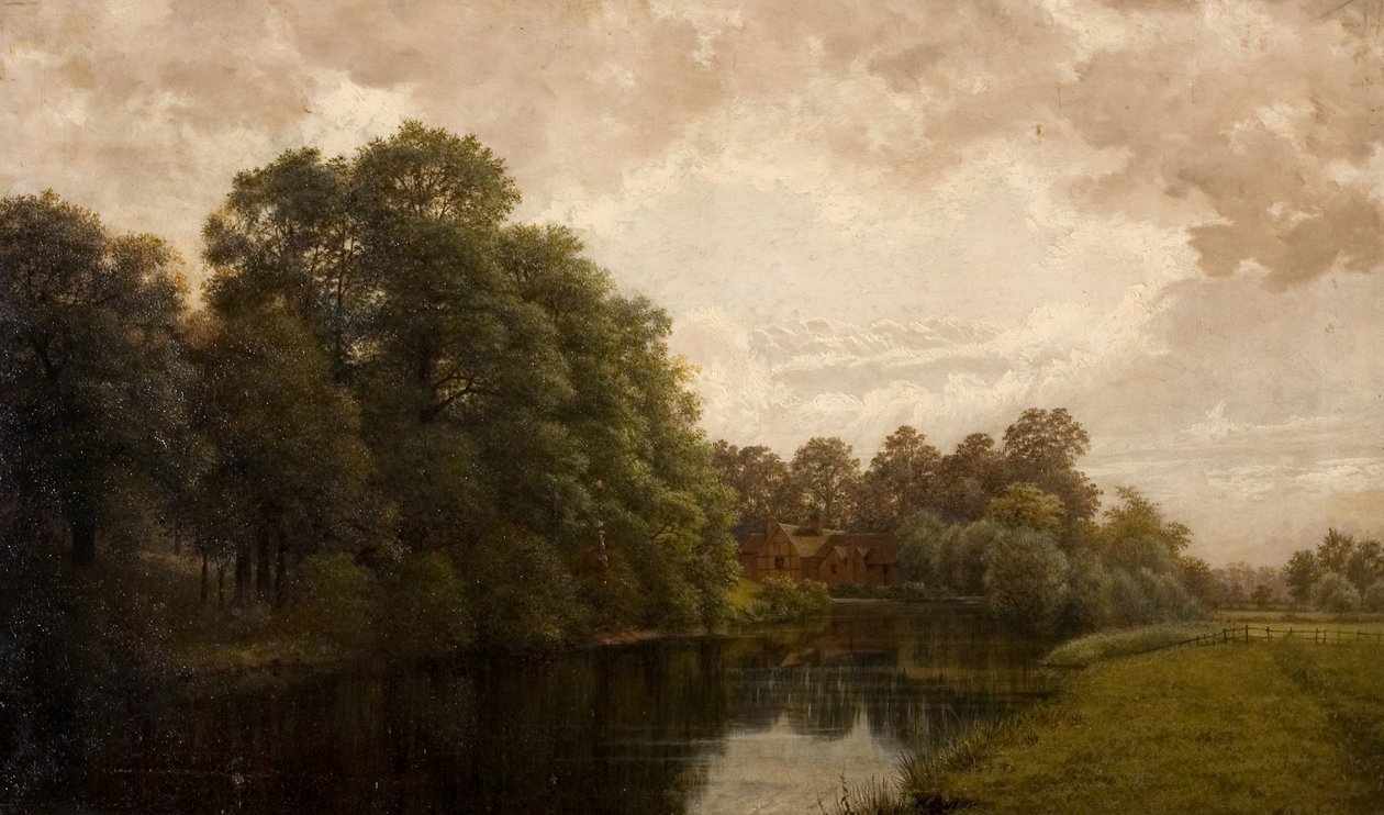 Una escena pacífica de Warwickshire, 1883 de John Anderson