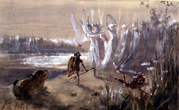 Una pausa en la procesión de hadas de John Anster Fitzgerald