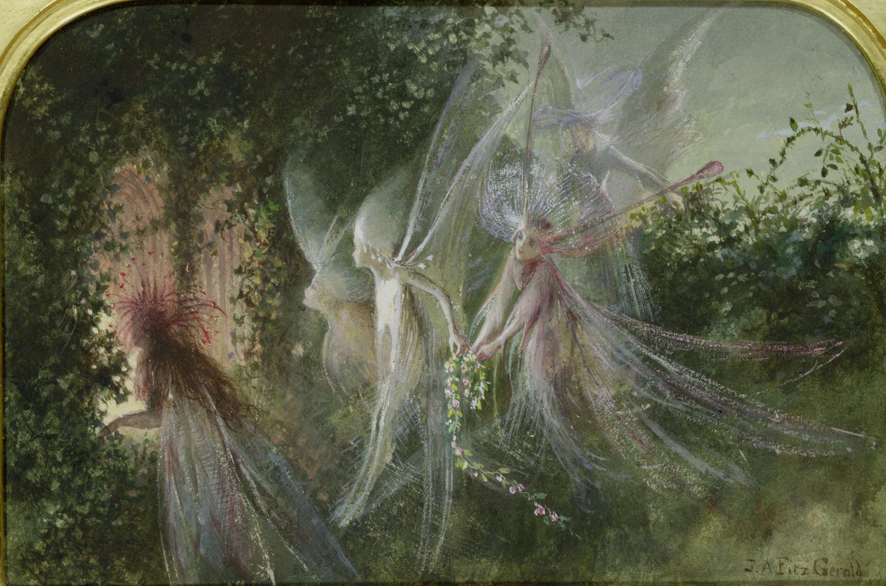 Hadas en una ventana de John Anster Fitzgerald