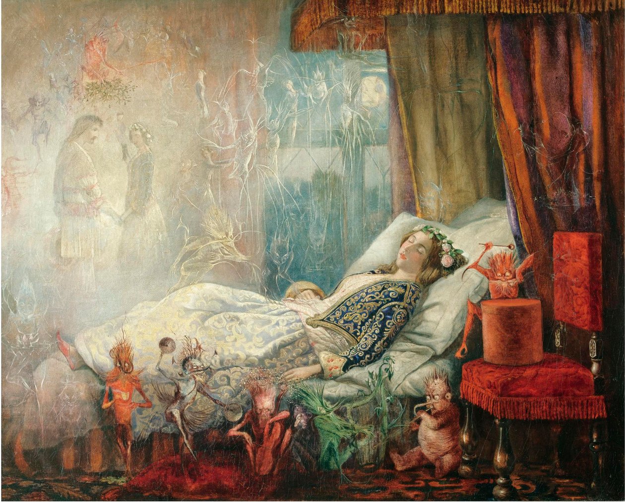 El sueño después del baile de máscaras de John Anster Fitzgerald