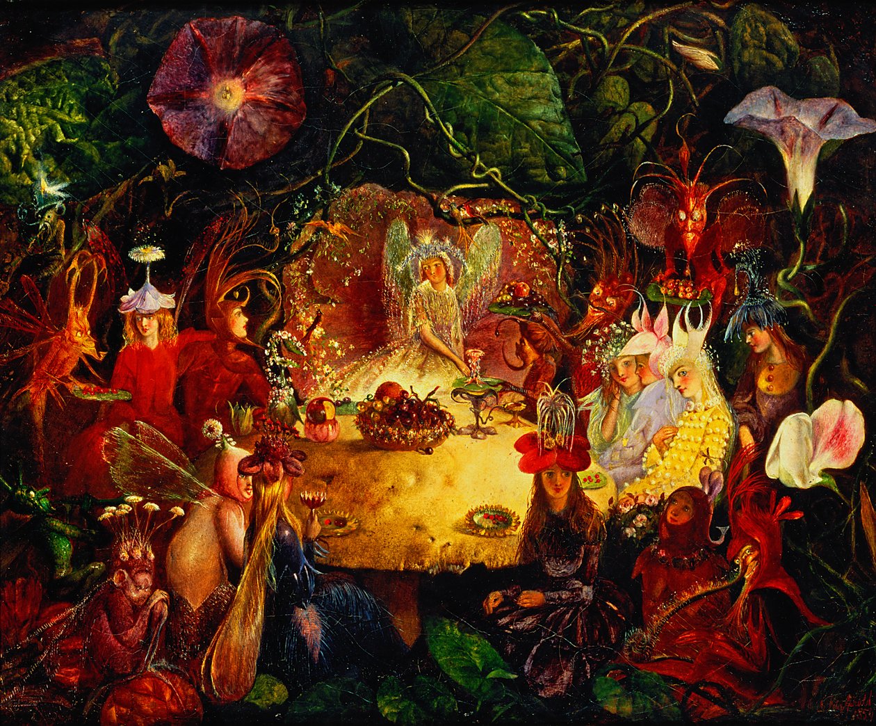 El banquete de las hadas, 1859 de John Anster Fitzgerald