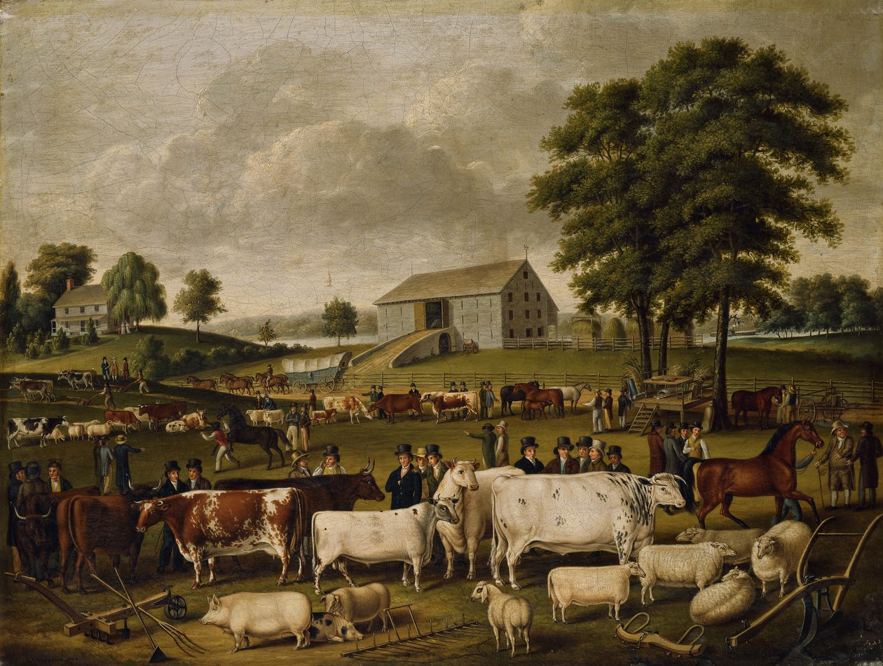 Una feria rural en Pensilvania, 1824 de John Archibald Woodside
