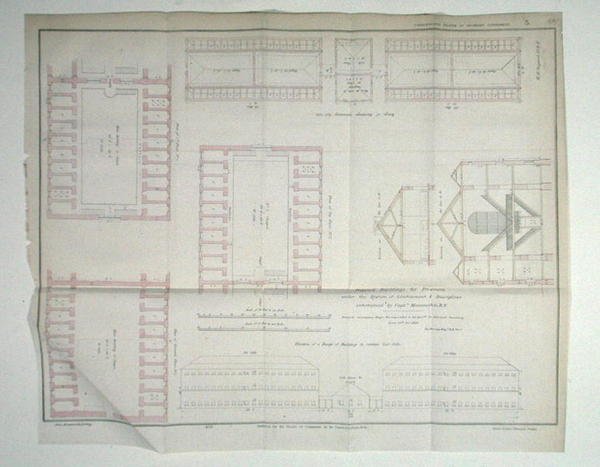 Edificios propuestos para prisioneros bajo el sistema de confinamiento y disciplina entretenido por el Capitán Machonochie, R.N. de John Arrowsmith