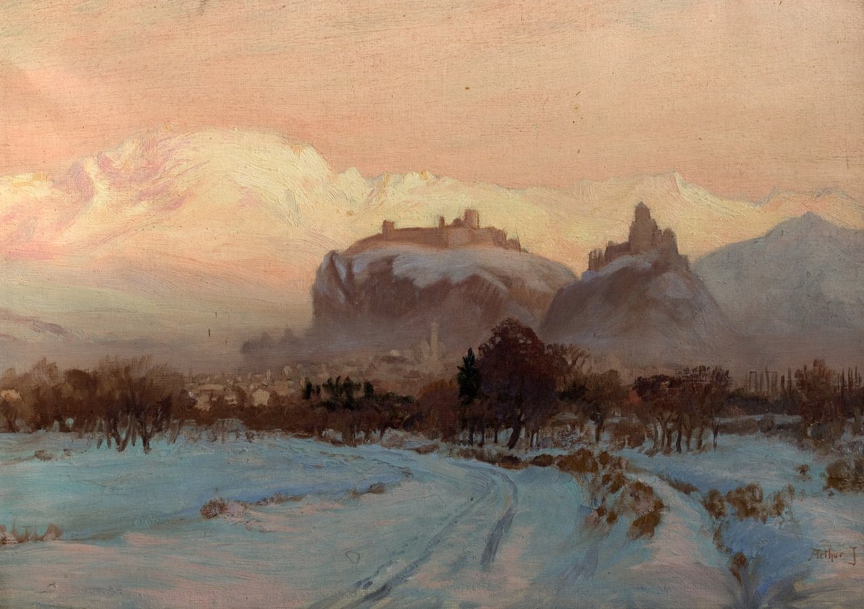Escena de invierno de John Arthur Black
