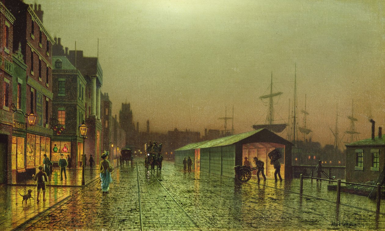 Muelles de Liverpool de John Atkinson Grimshaw