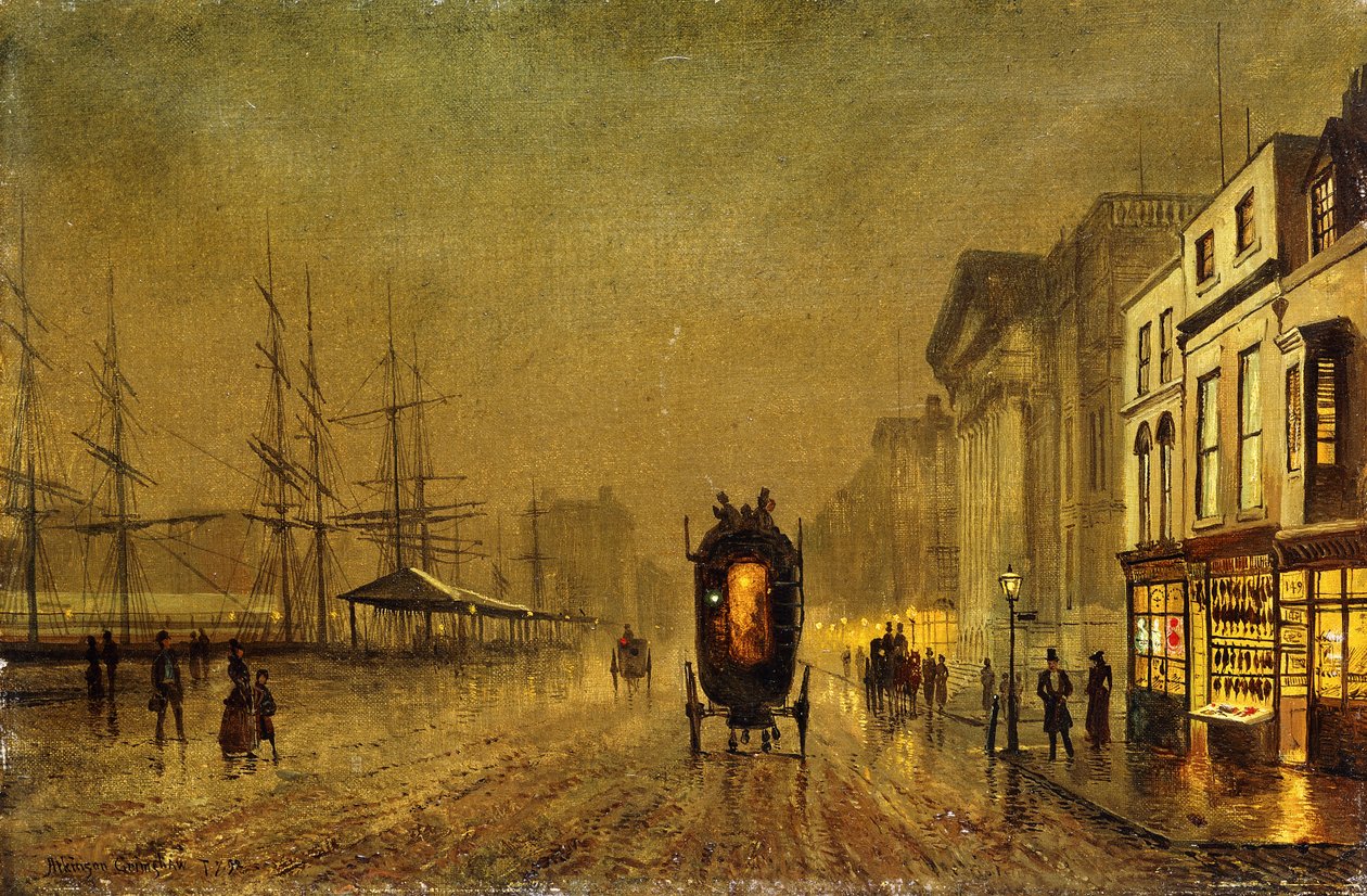 Muelles de Liverpool de John Atkinson Grimshaw