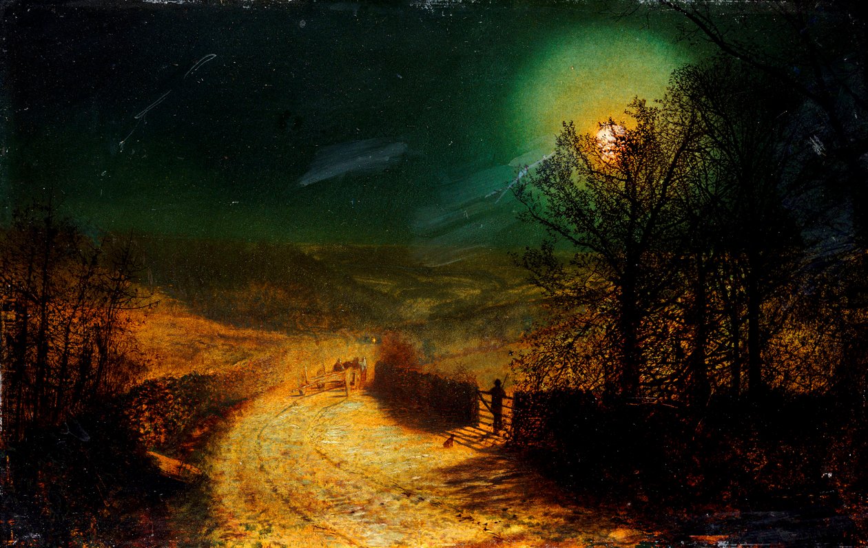 Cerca de la Abadía de Bolton, 1876 de John Atkinson Grimshaw