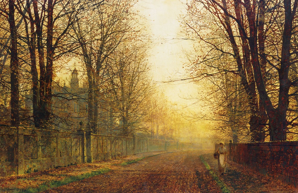 La gloria dorada del otoño de John Atkinson Grimshaw