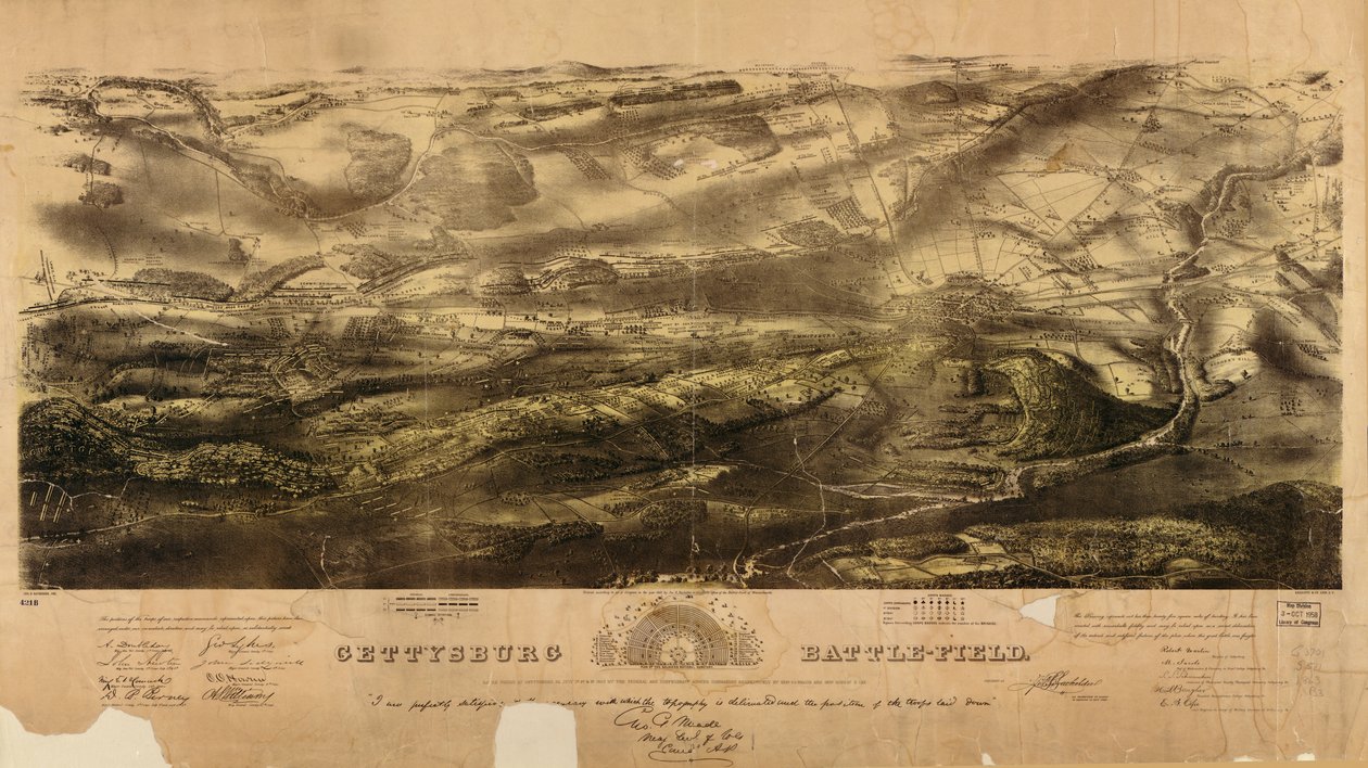 Campo de batalla de Gettysburg de John Bachelder