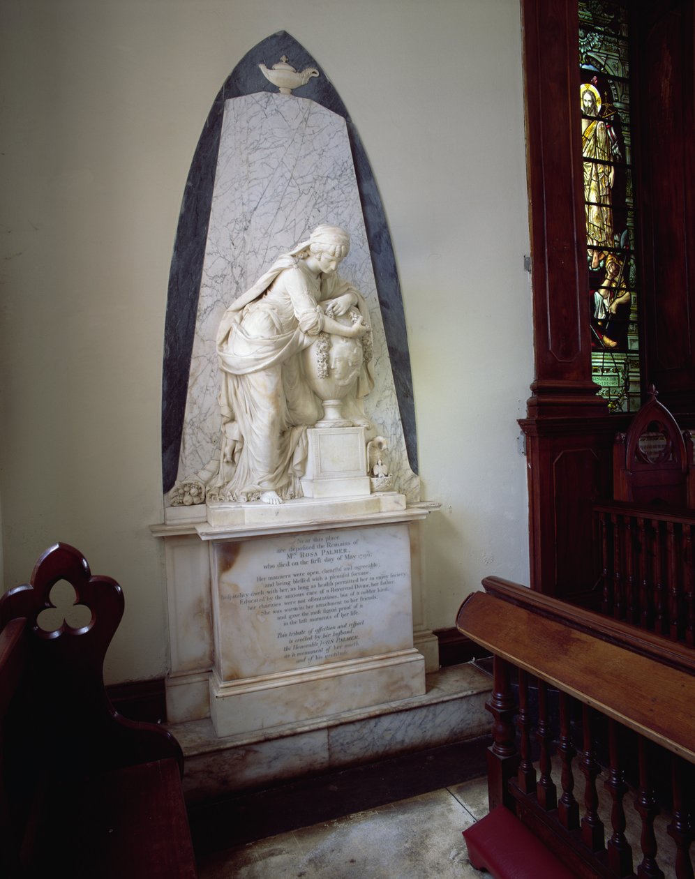 Monumento a Rosa Palmer de Rose Hall, 1790 (mármol) de John Bacon