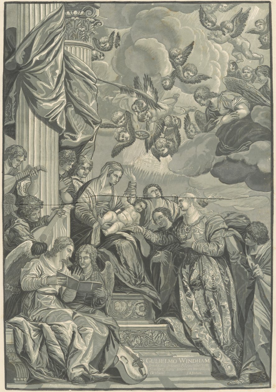 Matrimonio místico de Santa Catalina de John Baptist Jackson