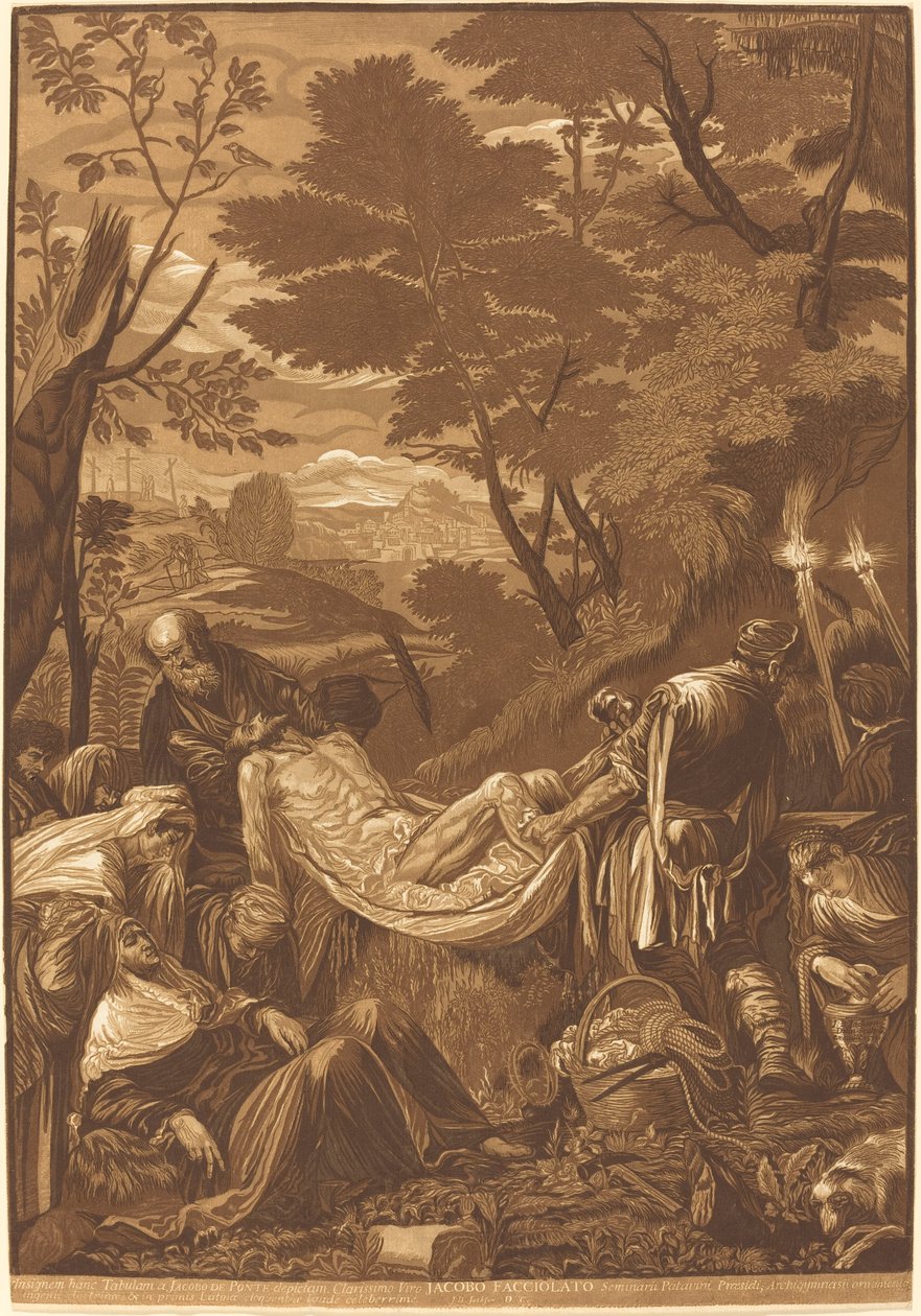 El entierro de John Baptist Jackson after Jacopo Bassano