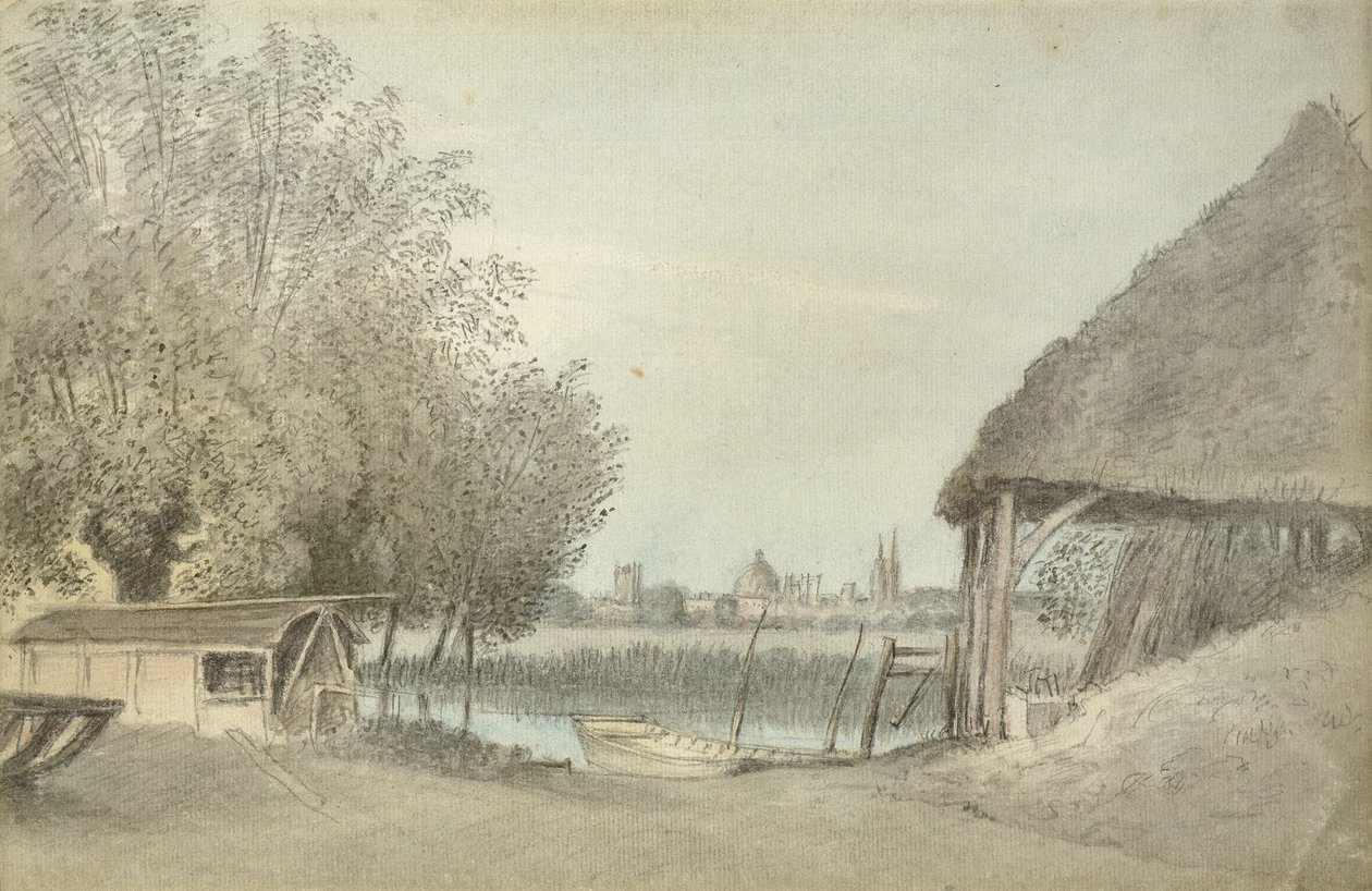 Ferry Hinksey, cerca de Oxford, 15 de junio de 1789 de John Baptist Malchair