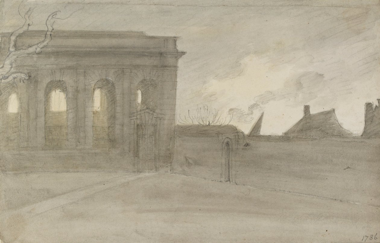 Pembroke College, Oxon. de John Baptist Malchair