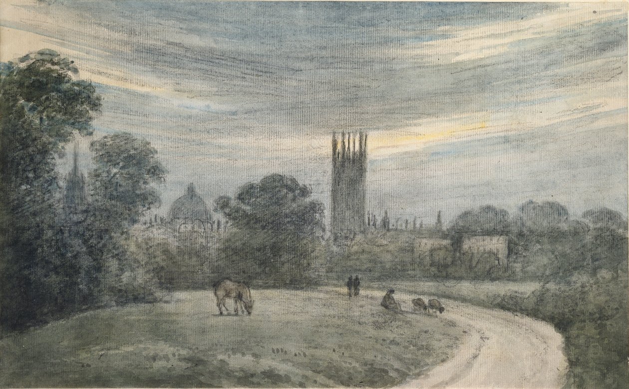 La entrada a Oxford desde Londres, de recuerdo, 16 de julio de 1790 de John Baptist Malchair