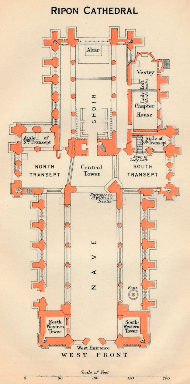 Catedral de Ripon, siglo XX de John Bartholomew