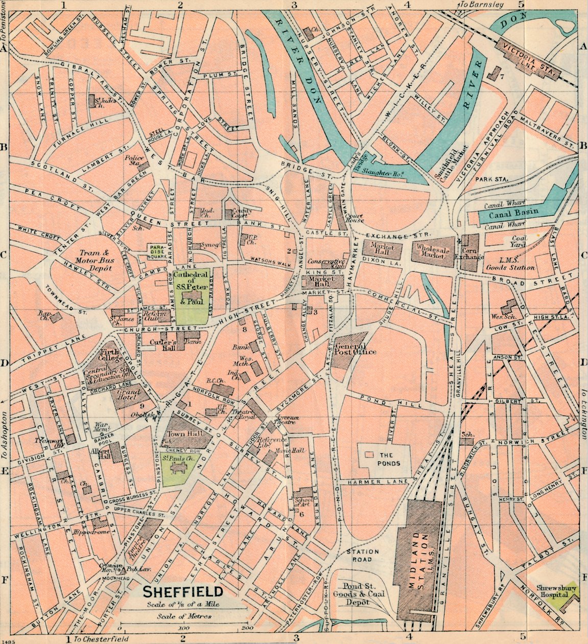 Sheffield, siglo XX de John Bartholomew