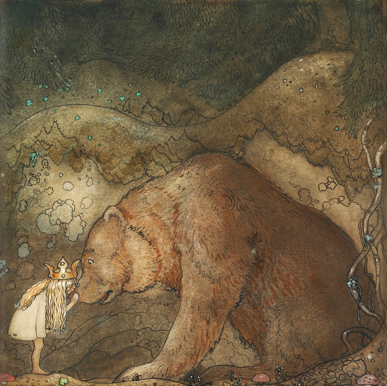 ¡Pobre osito! de John Bauer