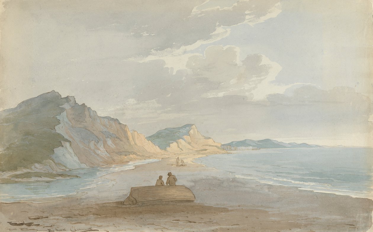 La playa de Charmouth de John Baverstock Knight