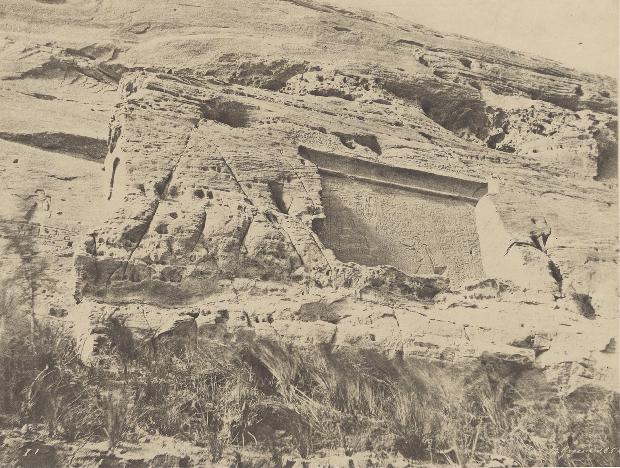Abu Simbel, Estela a la Derecha del Templo de Hathor de John Beasly Greene
