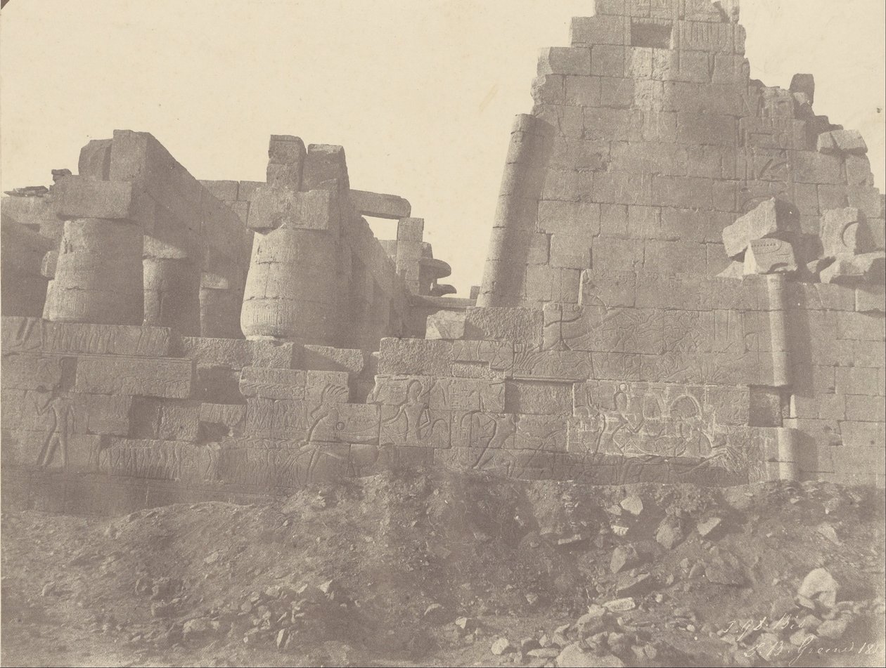 Karnak, Sala Hipóstila, Muro Norte, Cara Exterior, N°1 bis de John Beasly Greene