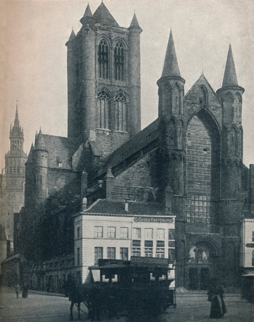 La Catedral de San Bavón, Gante, Bélgica, c. 1900-1914-1915 de John Benjamin Stone