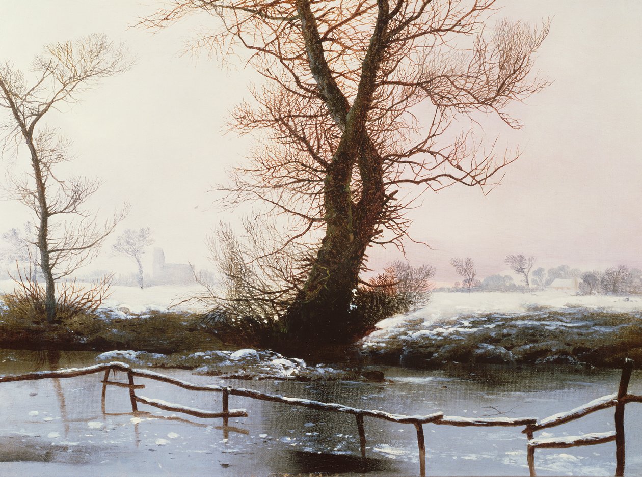 La piscina congelada, 1873 de John Berney Ladbrooke