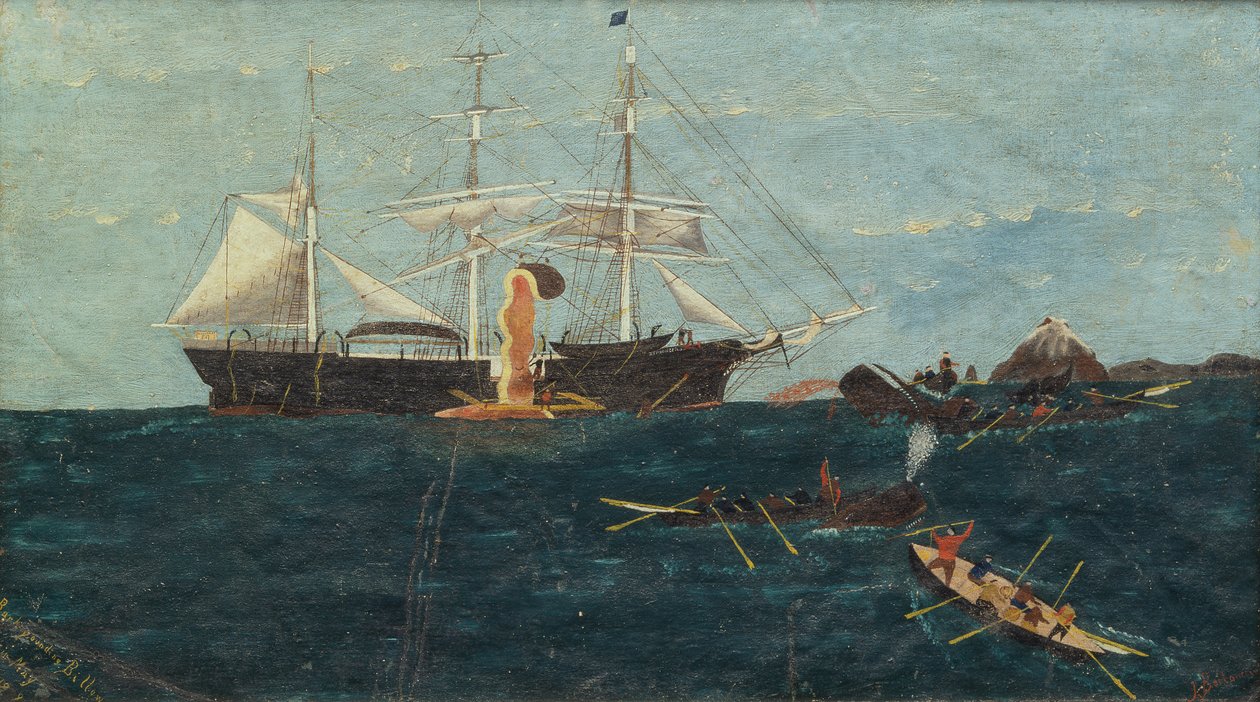 Bark Bounding Billow, c.1892 (óleo sobre lienzo) de John Bertoncini