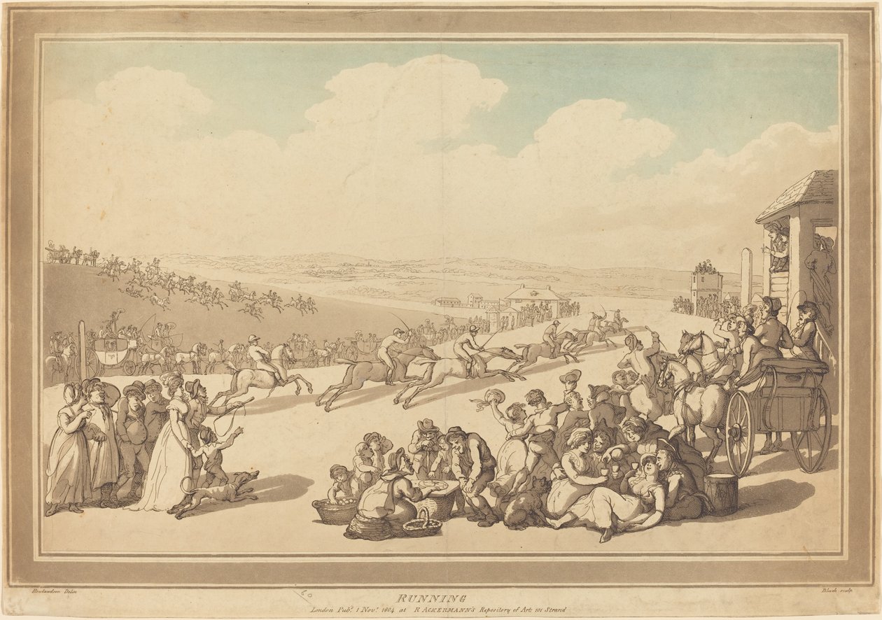 Corriendo de John Bluck after Thomas Rowlandson