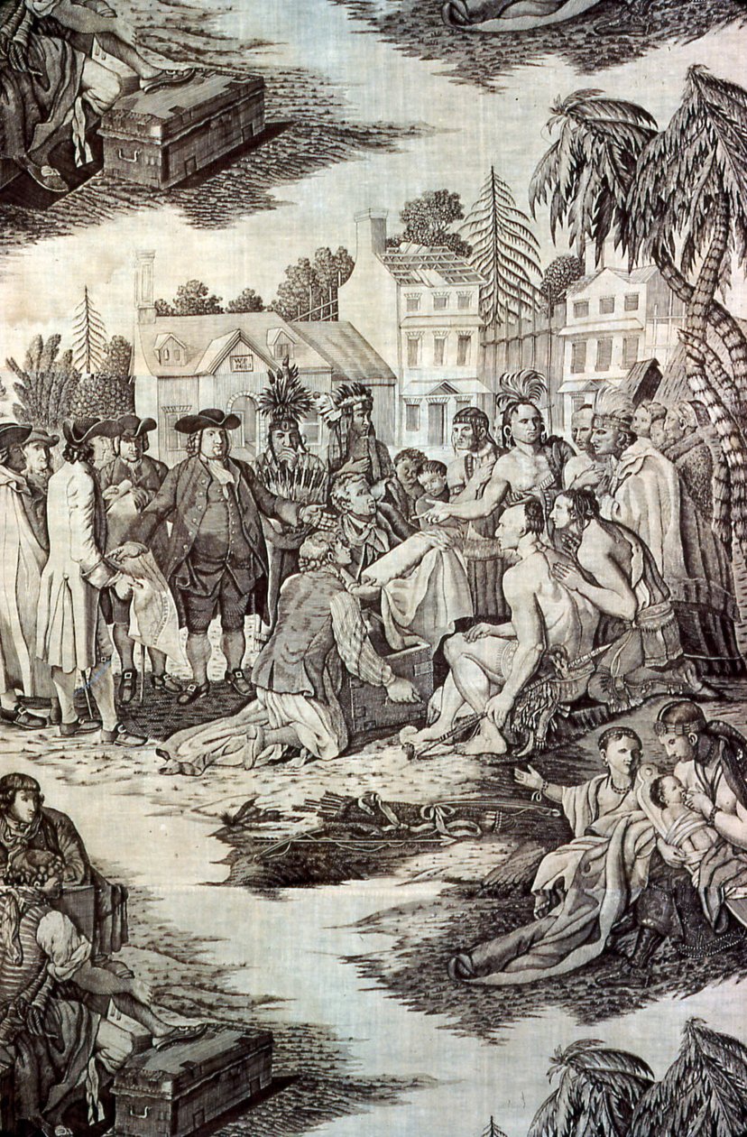 Tratado de William Penn con los indios (Amueblar tela) de John Boydell