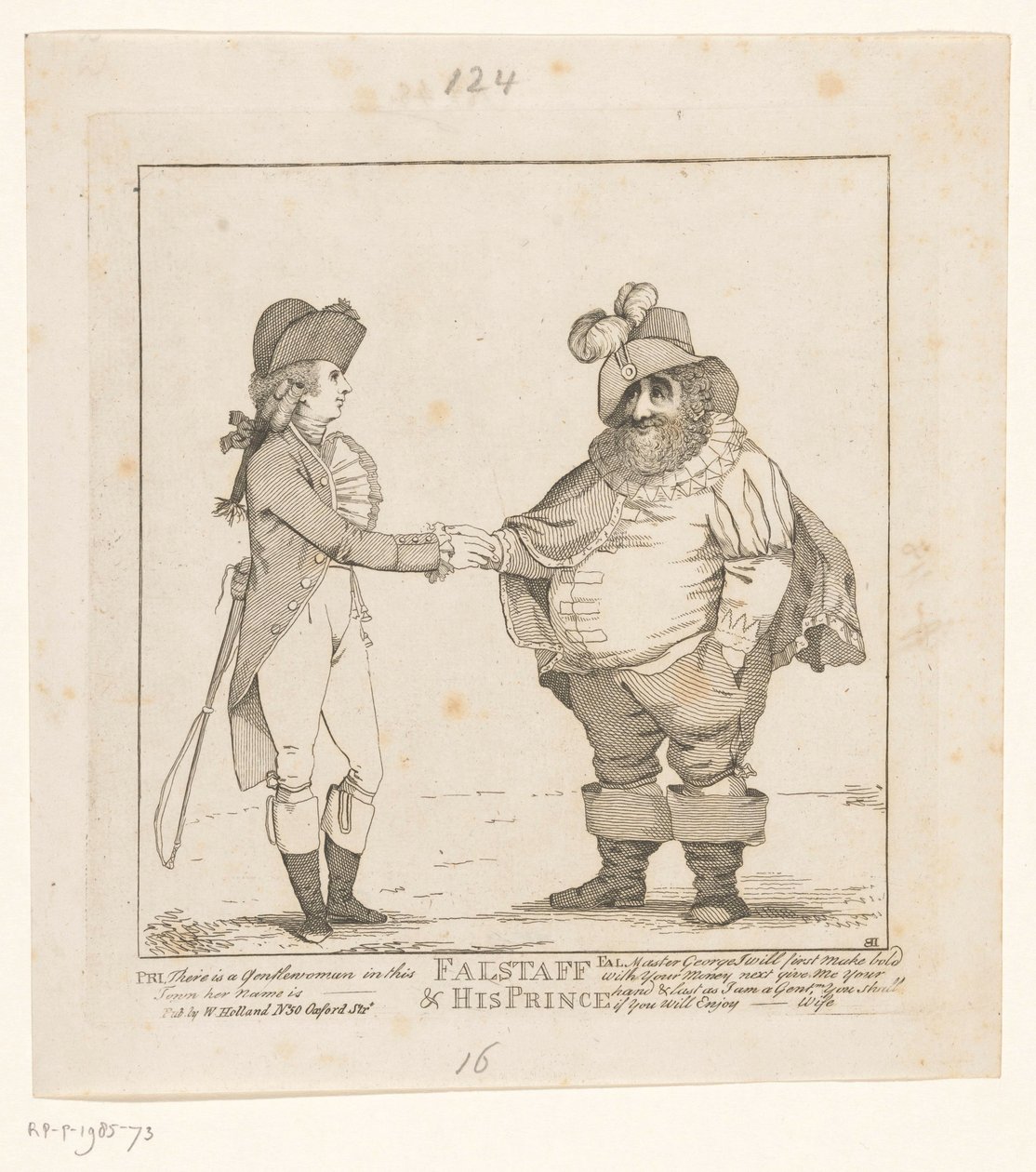 Fox y el Príncipe de Gales, 1783 Falstaff y su príncipe (título sobre el objeto) de John Boyne