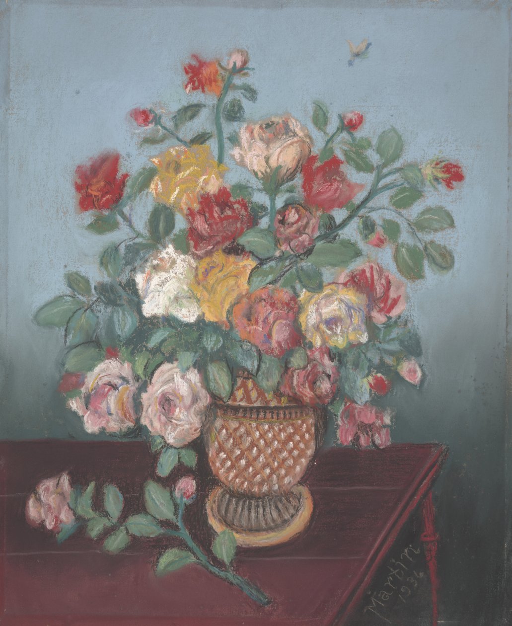 Naturaleza Muerta con Rosas de John Breckinridge Martin