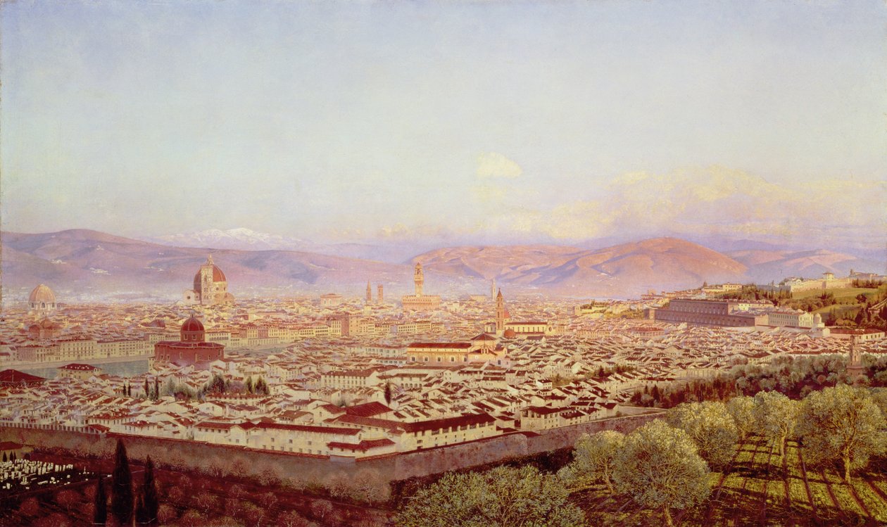 Florencia desde Bellosguardo de John Brett