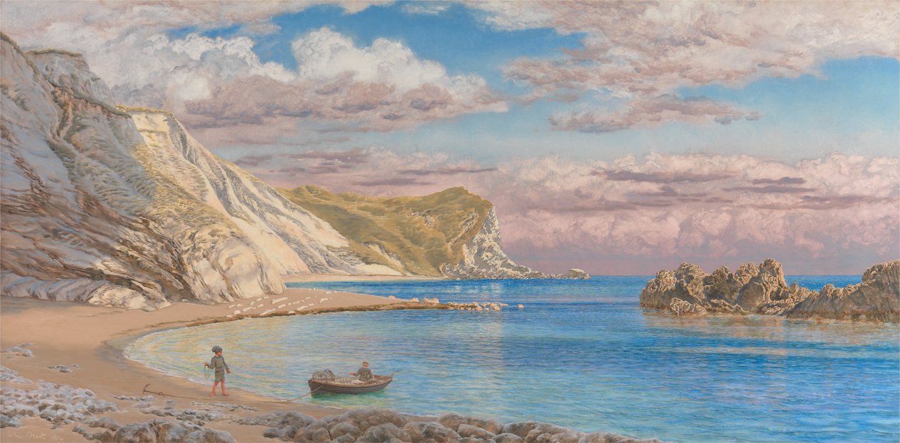 Rocas Man of War, costa de Dorset de John Brett