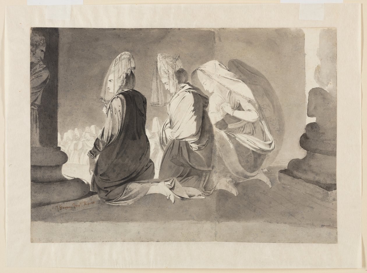 Tres mujeres arrodilladas de John Brown