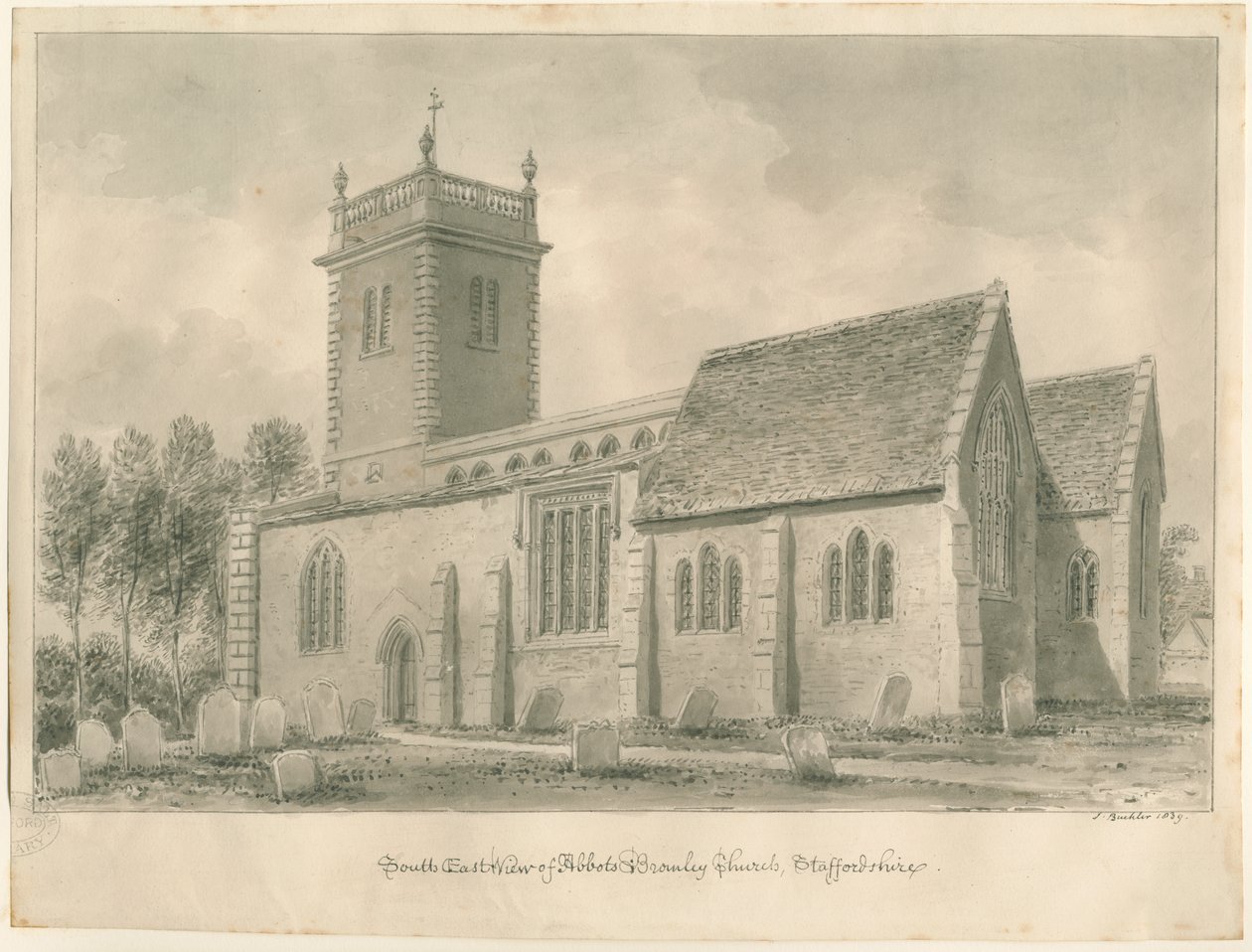 Iglesia de Abbots Bromley de John Buckler