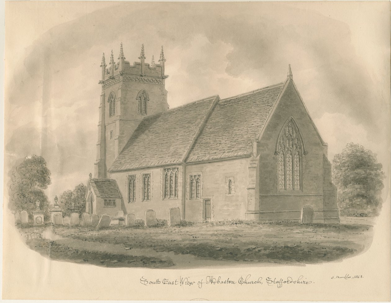 Iglesia de Adbaston de John Buckler