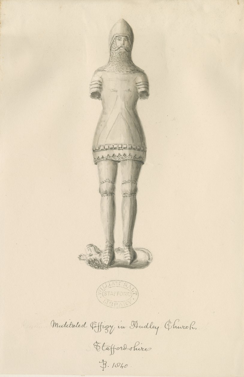Monumentos de Audley - "Caballero de Audley" de John Buckler