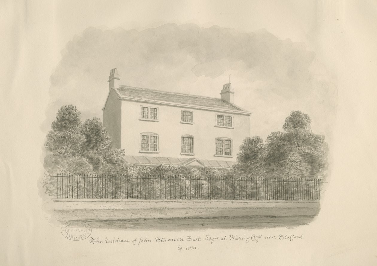 Pueblo de Baswich - Casa de John Stevenson Salt, Esq. de John Buckler