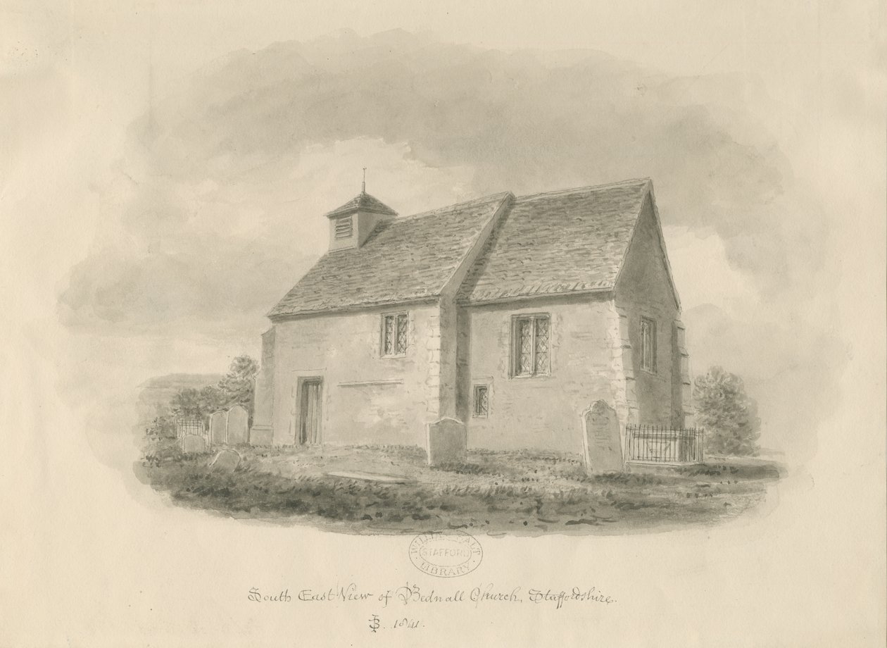 Iglesia de Bednall de John Buckler